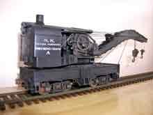 O-scale model NN wrecking crane A