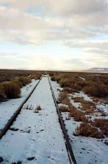 Nevada Northern track at Shafter, Nevada